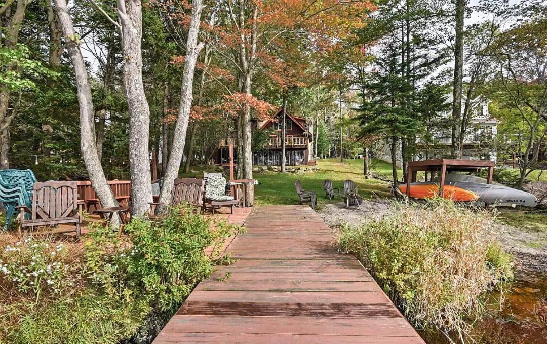 Lakefront Cabin Pvt Beach And Dock - Sunset Marina Arrowhead Lake Bagian luar foto
